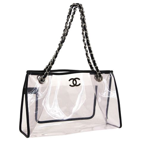 chanel oversize bag|chanel clear tote bag.